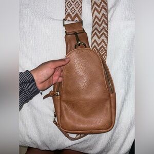 Tan Leather Belt Bag
